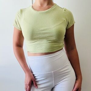 Fashion nova green cropped top